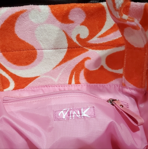 Vintage Pink Victoria Secret tote bag with Pink dog key chain. NWT Collectable - Picture 3 of 10
